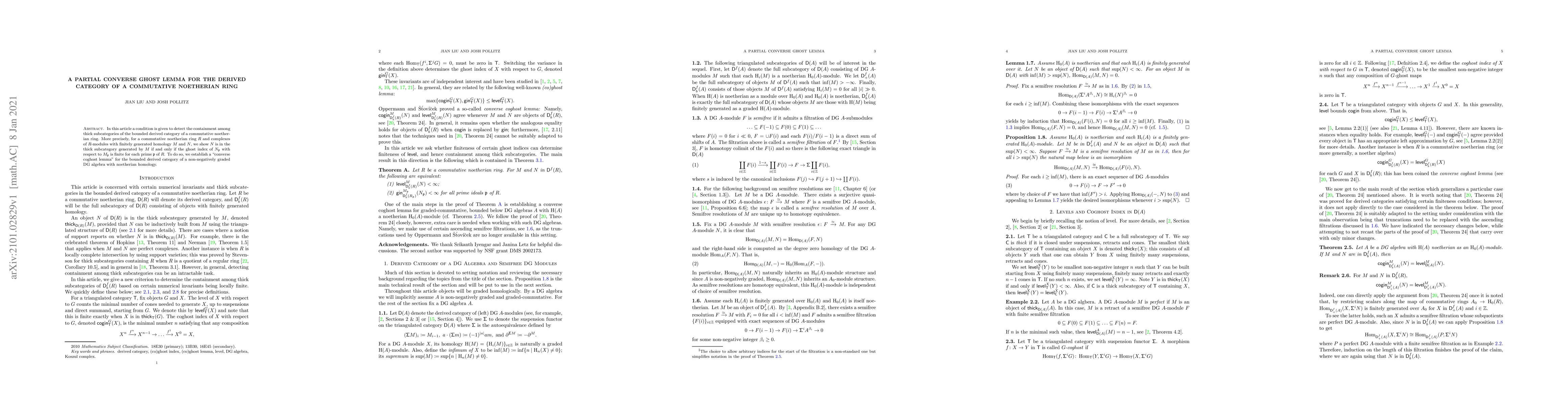 Thumbnail for A partial converse ghost lemma for the derived category of a commutative
  noetherian ring