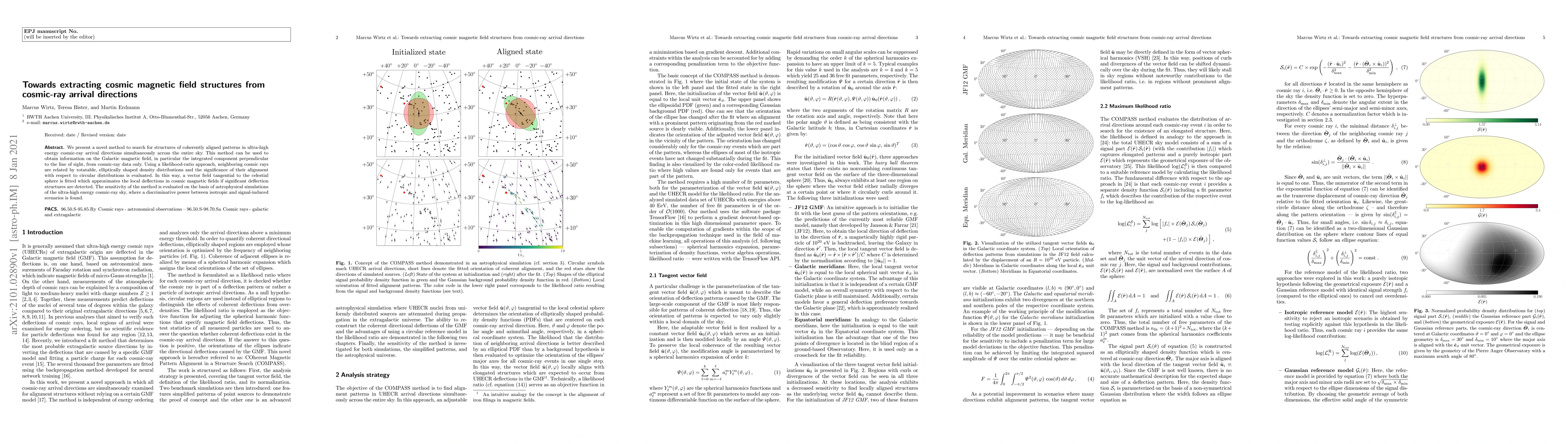 Thumbnail for Towards extracting cosmic magnetic field structures from cosmic-ray
  arrival directions