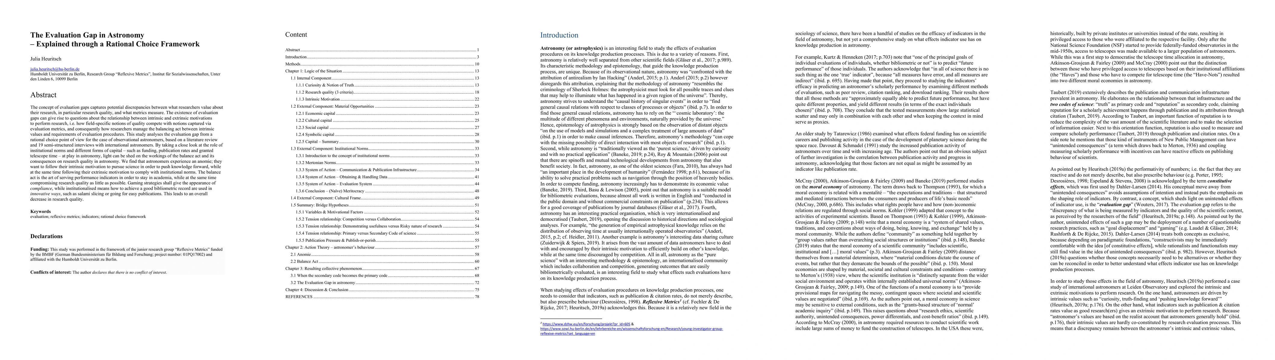 Thumbnail for The Evaluation Gap in Astronomy -- Explained through a Rational Choice
  Framework