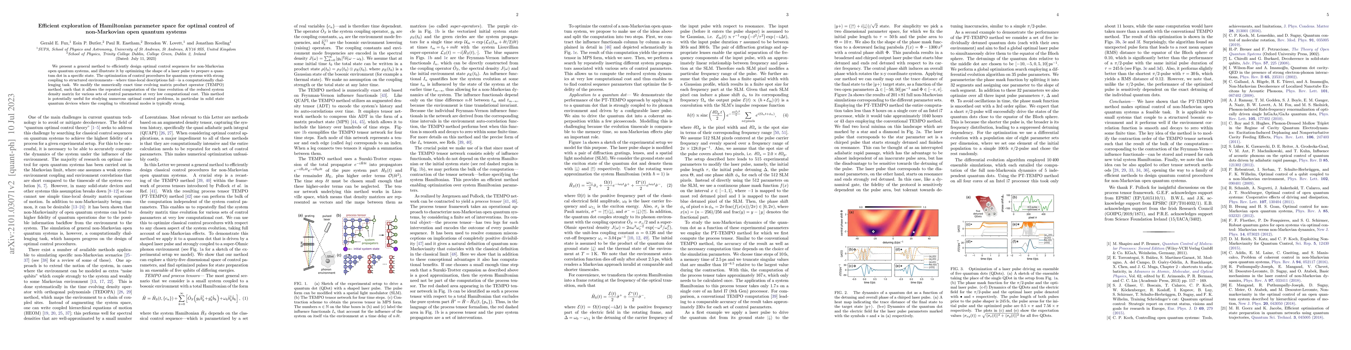 Thumbnail for Efficient exploration of Hamiltonian parameter space for optimal control
  of non-Markovian open quantum systems
