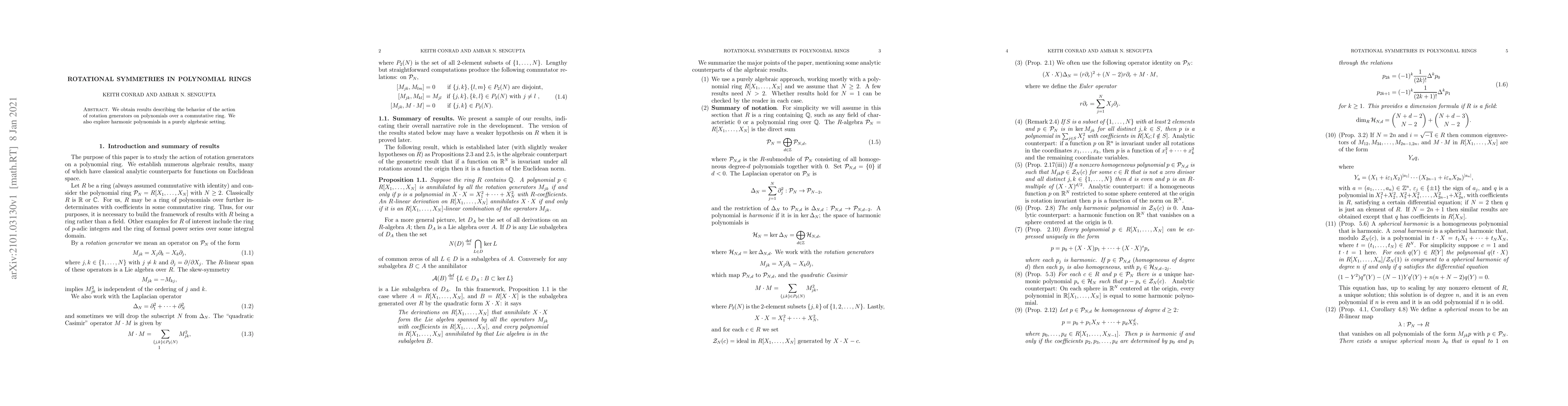 Thumbnail for Rotational Symmetries in Polynomial Rings