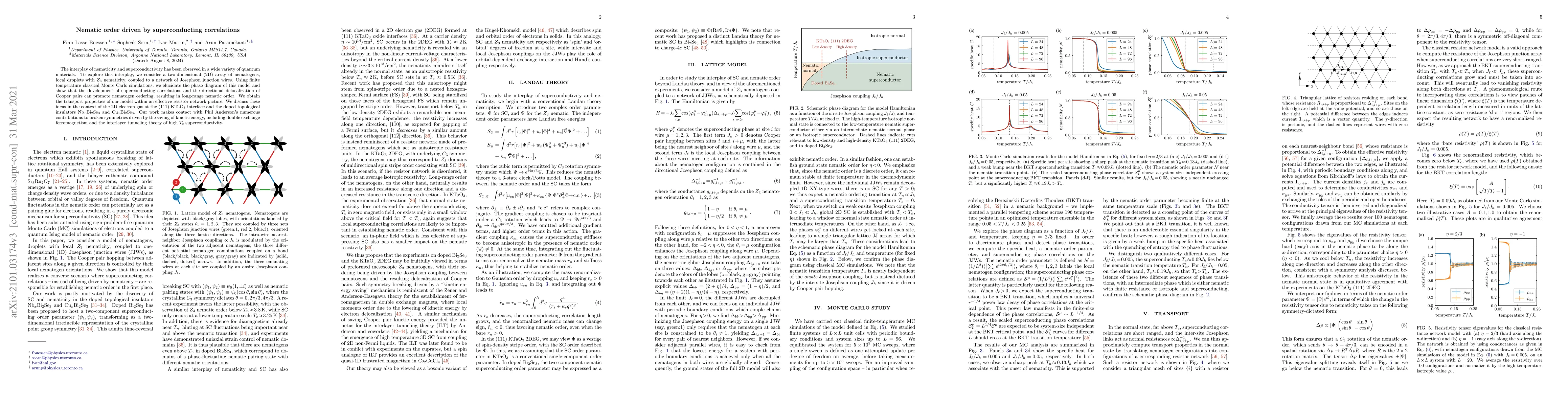 Thumbnail for Nematic order driven by superconducting correlations