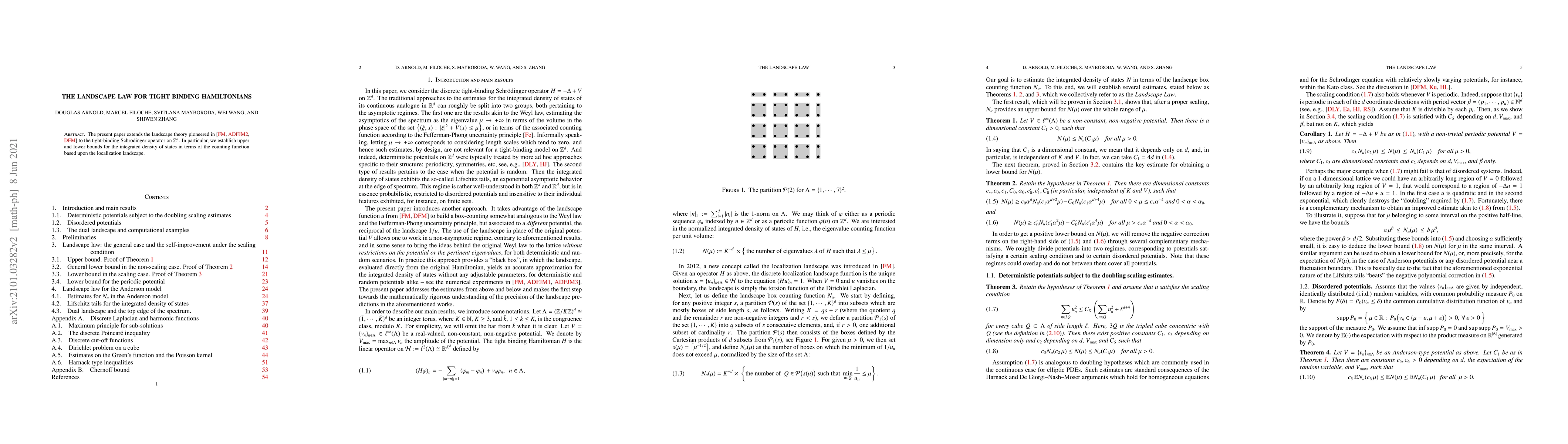 Thumbnail for The landscape law for tight binding Hamiltonians