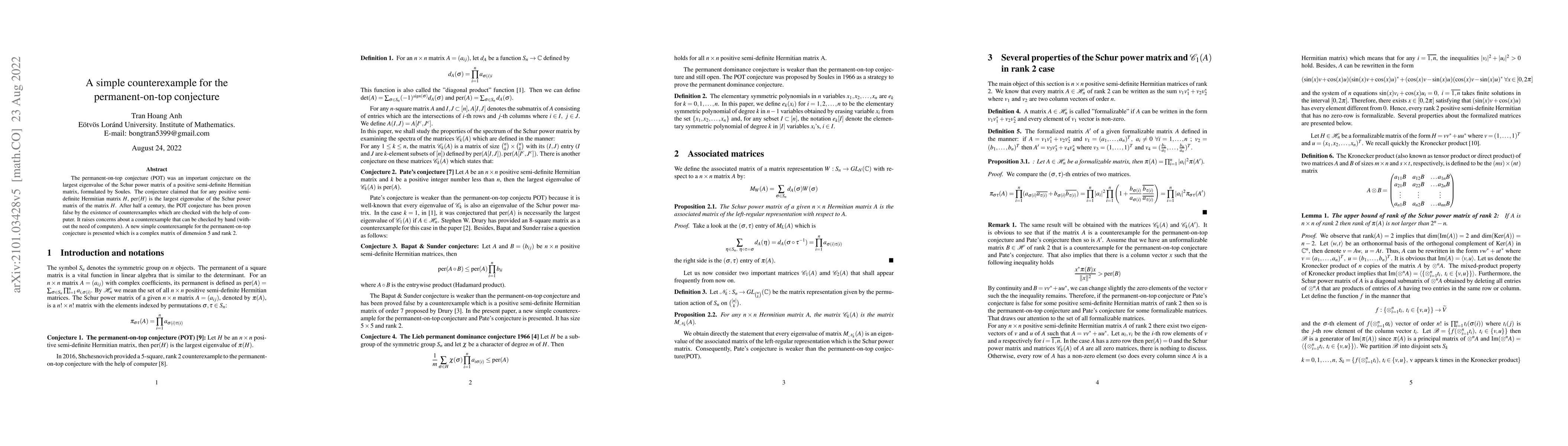 Thumbnail for A simple counterexample for the permanent-on-top conjecture