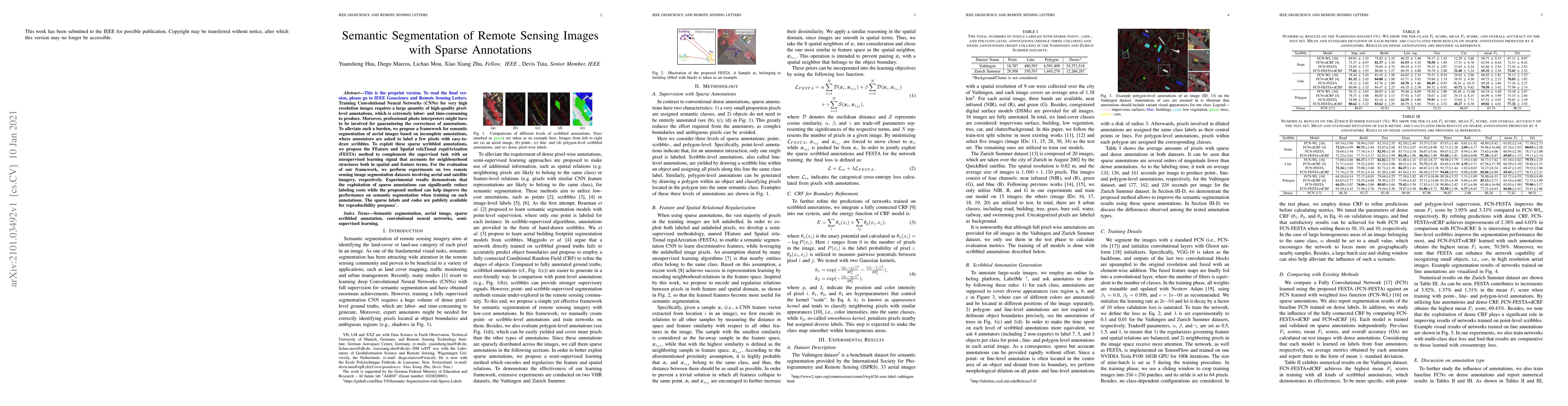 Thumbnail for Semantic Segmentation of Remote Sensing Images with Sparse Annotations