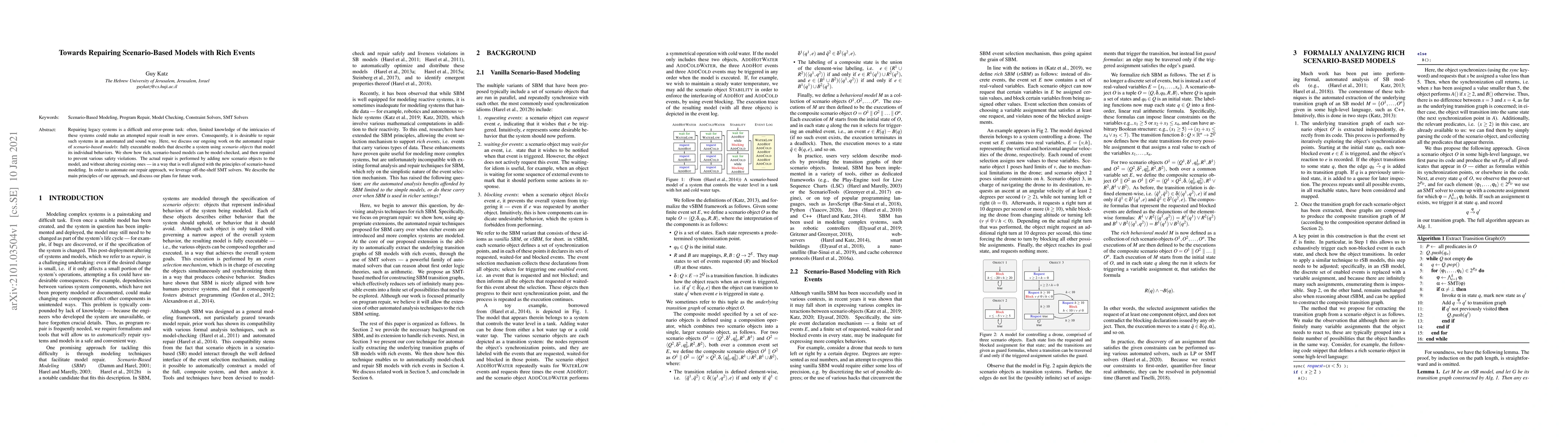Thumbnail for Towards Repairing Scenario-Based Models with Rich Events