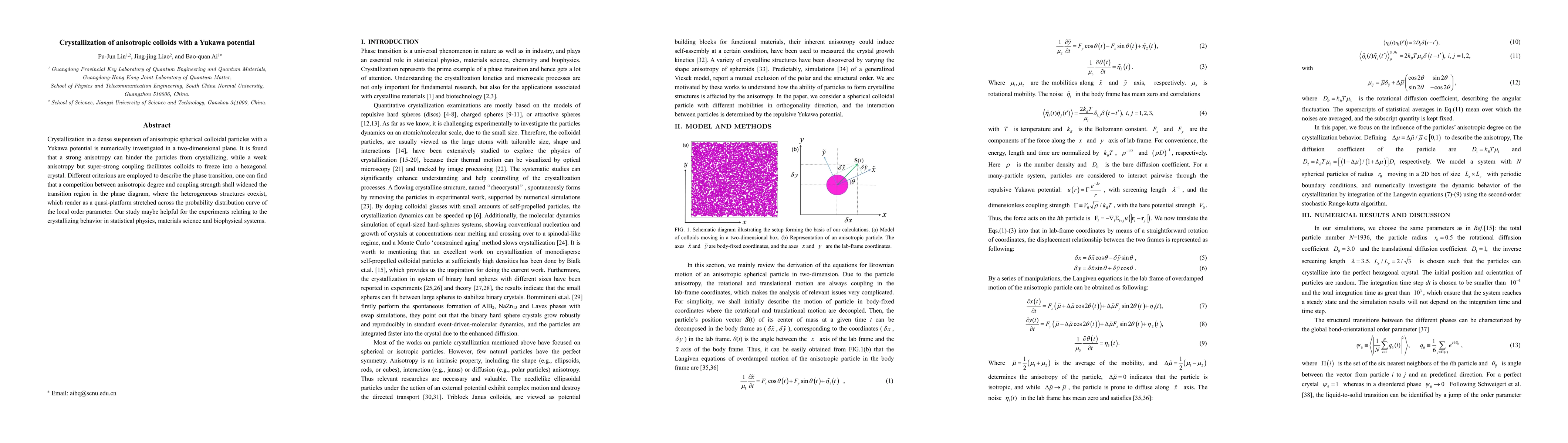 Thumbnail for Crystallization of anisotropic colloids with a Yukawa potential