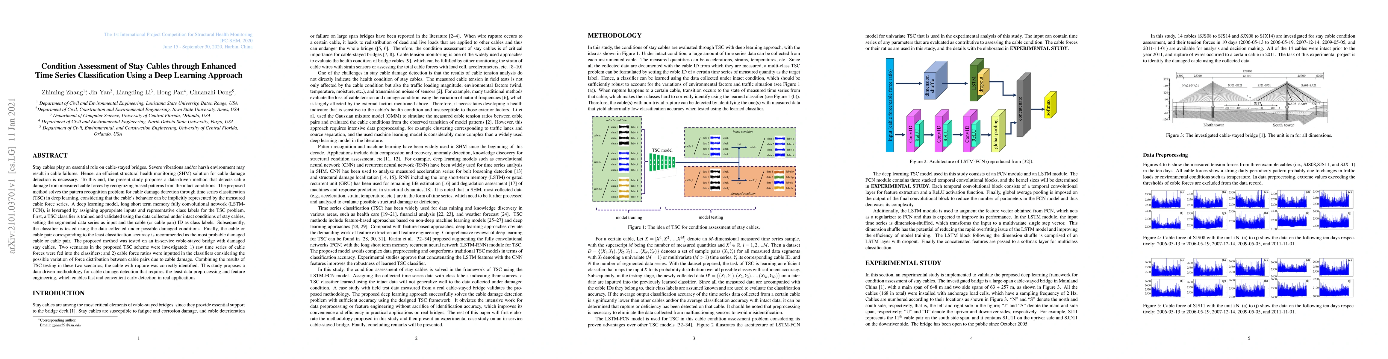 Thumbnail for Condition Assessment of Stay Cables through Enhanced Time Series
  Classification Using a Deep Learning Approach