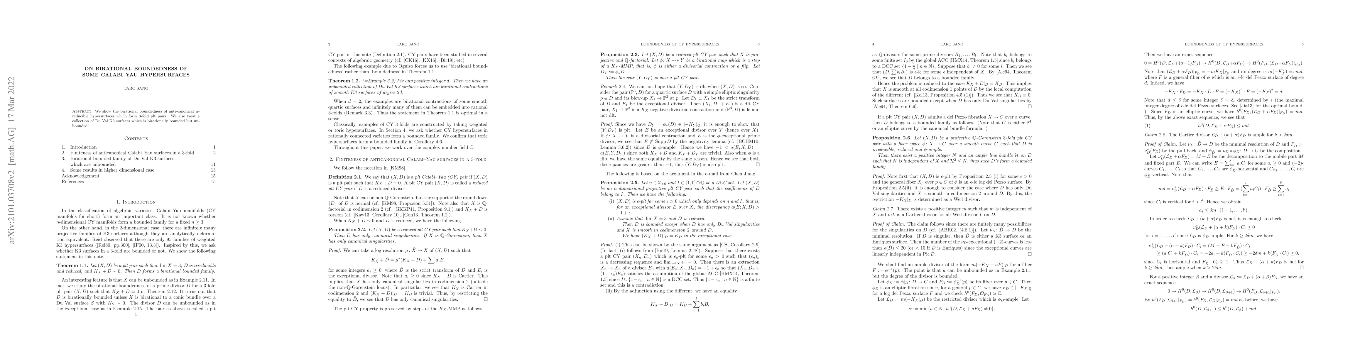 Thumbnail for On birational boundedness of some Calabi-Yau hypersurfaces