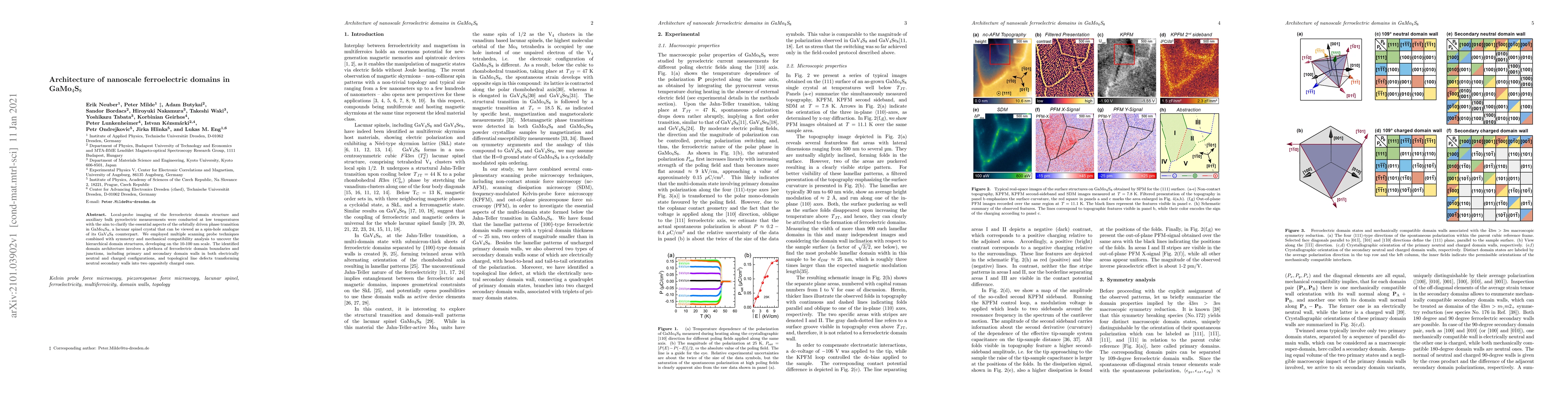 Thumbnail for Architecture of nanoscale ferroelectric domains in GaMo4S8