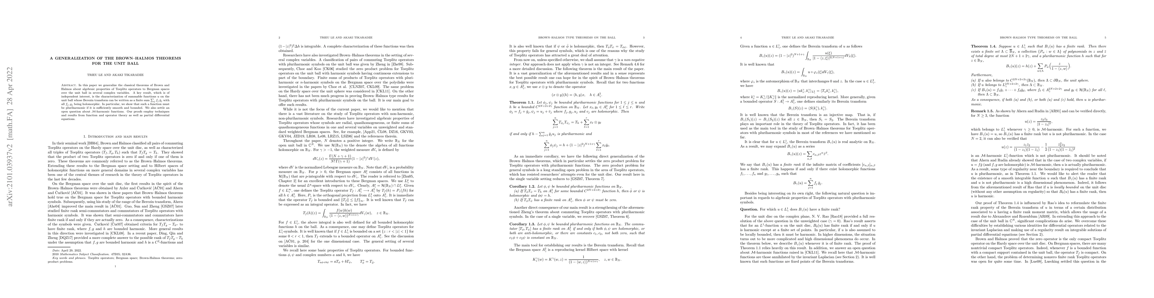 Thumbnail for A generalization of the Brown-Halmos theorems for the unit ball