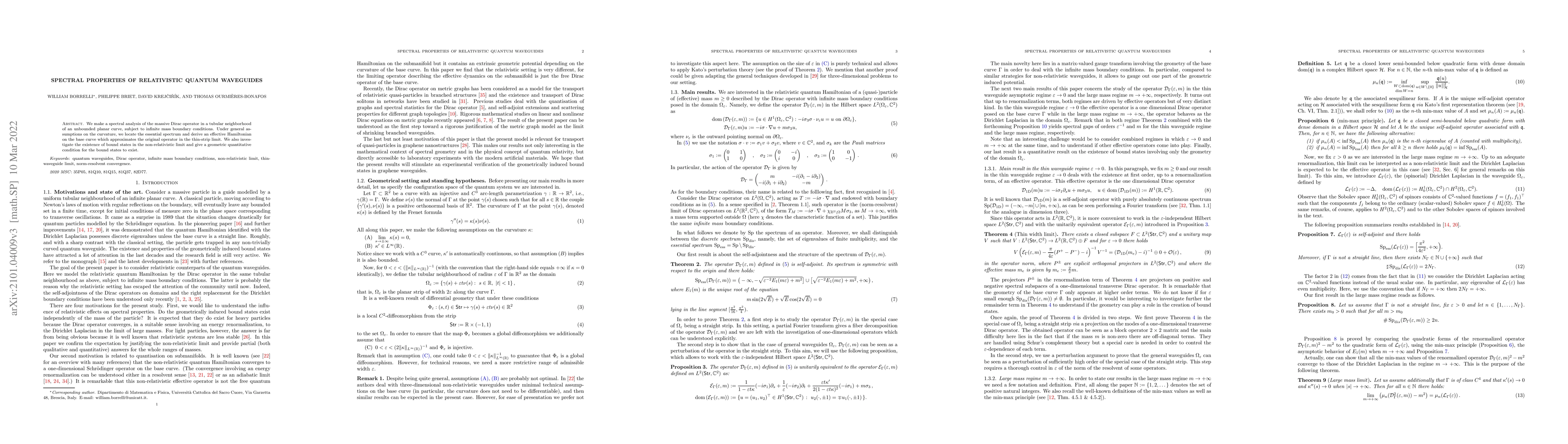 Thumbnail for Spectral properties of relativistic quantum waveguides