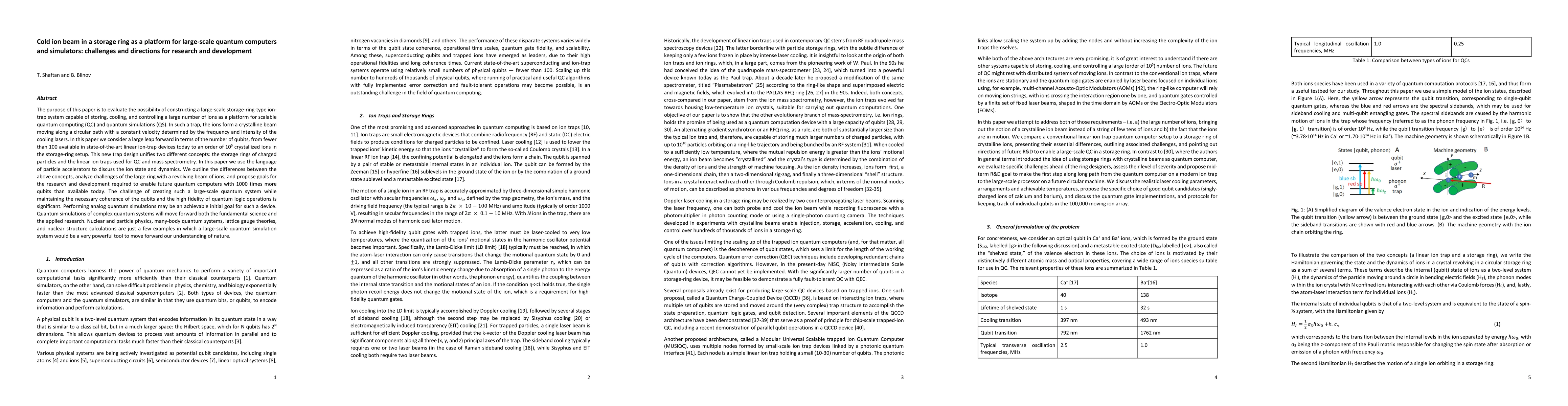 Thumbnail for Cold ion beam in a storage ring as a platform for large-scale quantum
  computers and simulators: challenges and directions for research and
  development