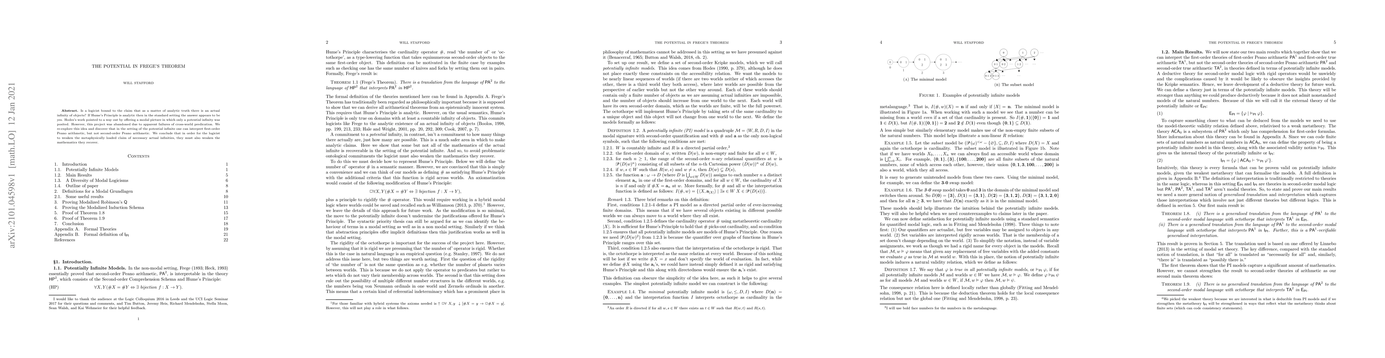 Thumbnail for The Potential in Frege's Theorem