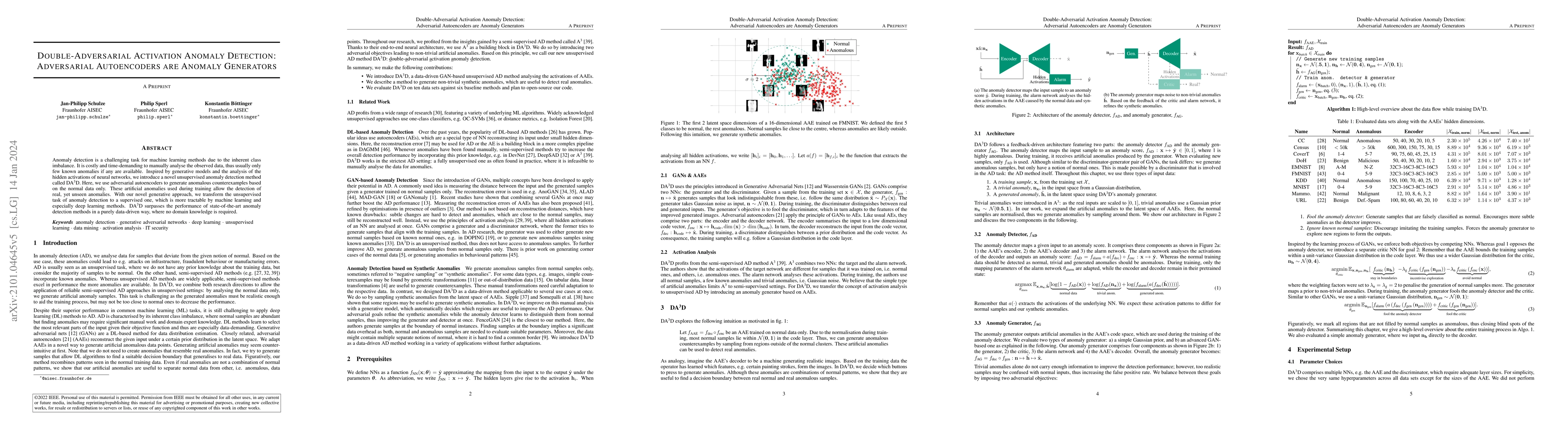 Thumbnail for Double-Adversarial Activation Anomaly Detection: Adversarial
  Autoencoders are Anomaly Generators