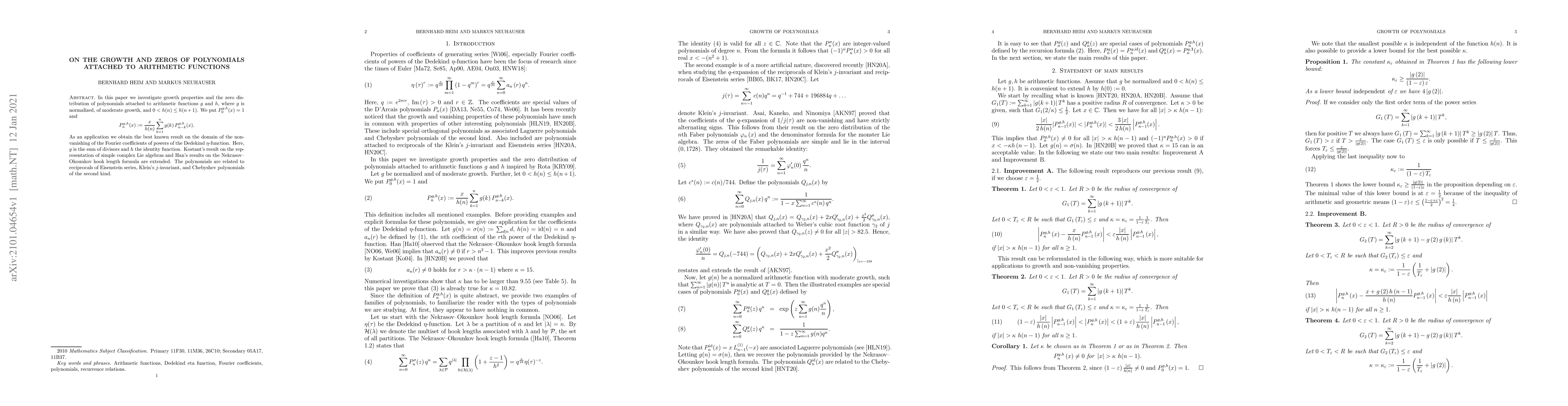 Thumbnail for On the growth and zeros of polynomials attached to arithmetic functions