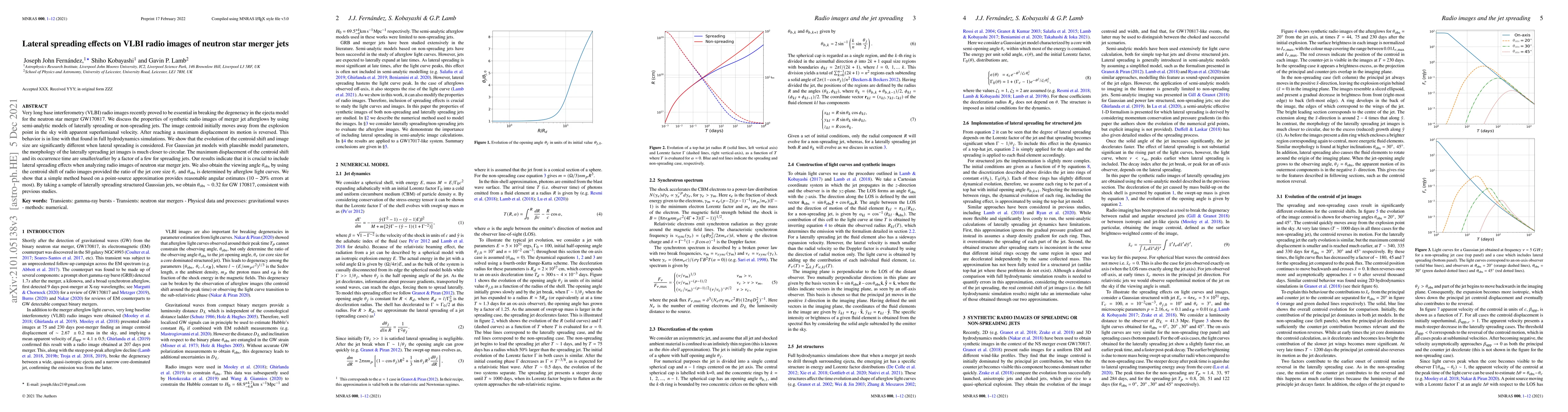 Thumbnail for Lateral spreading effects on VLBI radio images of neutron star merger
  jets