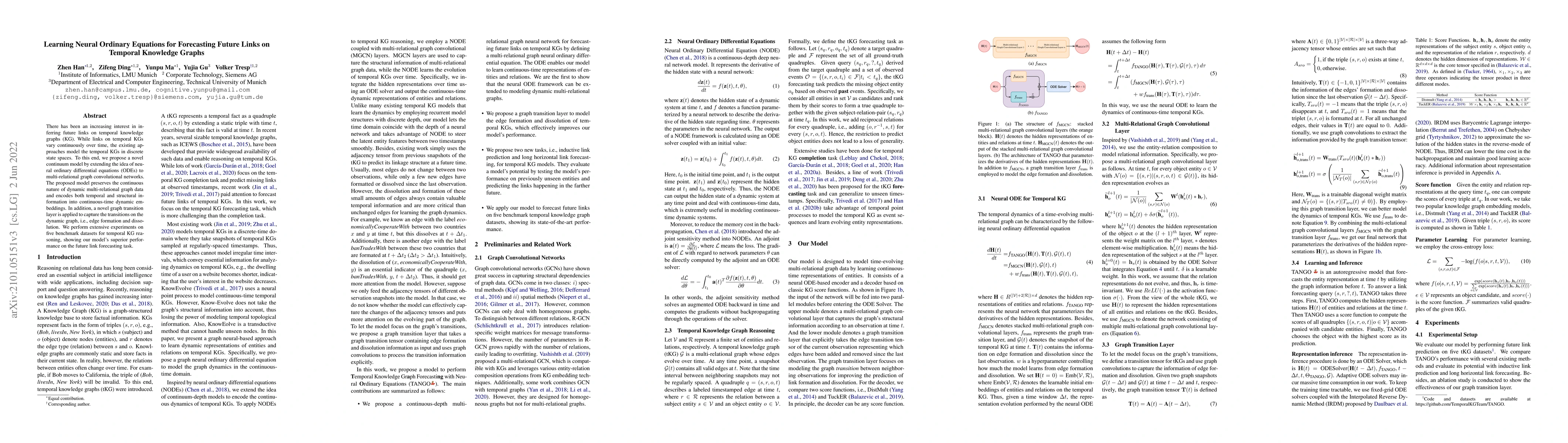 Thumbnail for Temporal Knowledge Graph Forecasting with Neural ODE