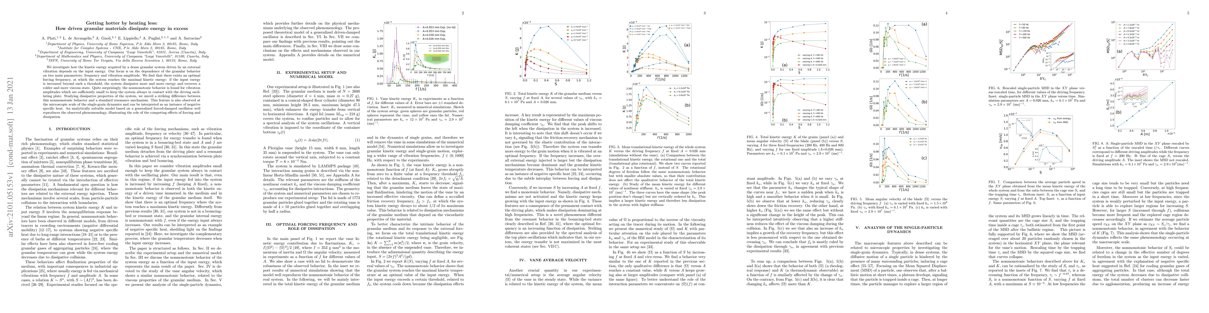 Thumbnail for Getting hotter by heating less: How driven granular materials dissipate
  energy in excess
