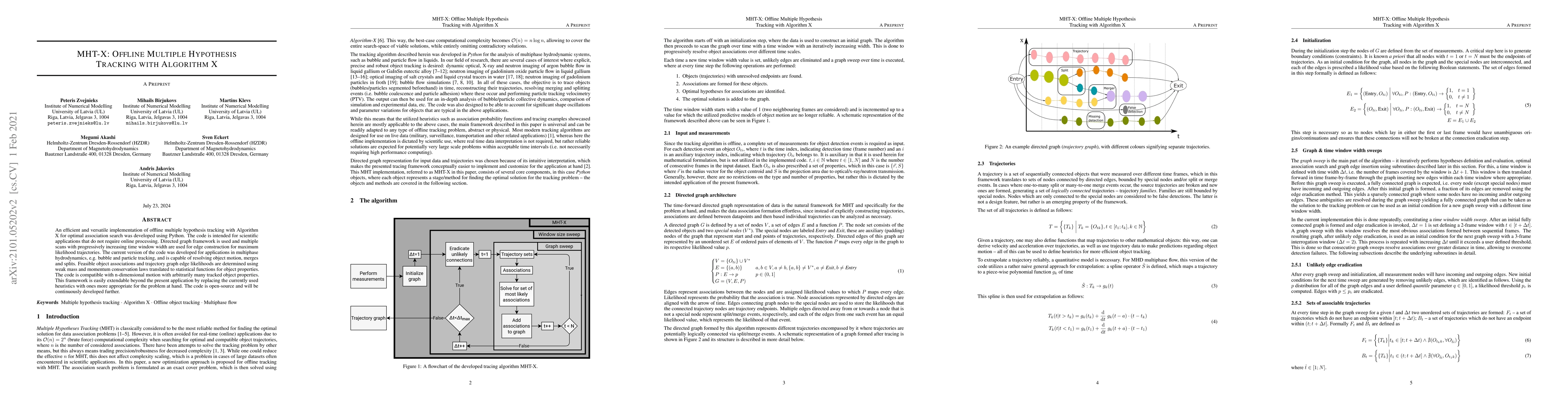 Thumbnail for MHT-X: Offline Multiple Hypothesis Tracking with Algorithm X