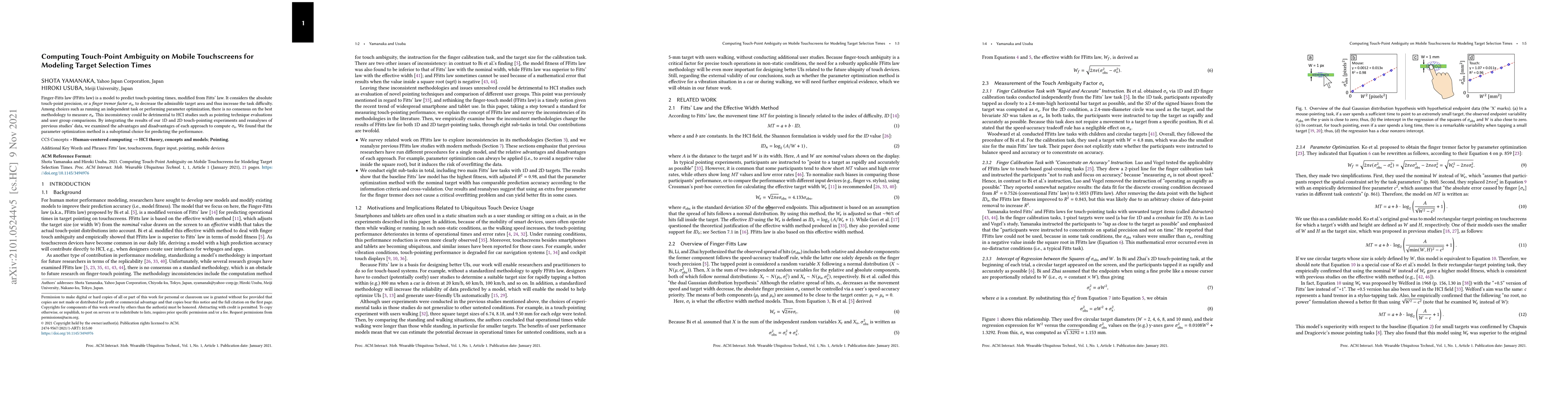 Thumbnail for Computing Touch-Point Ambiguity on Mobile Touchscreens for Modeling
  Target Selection Times