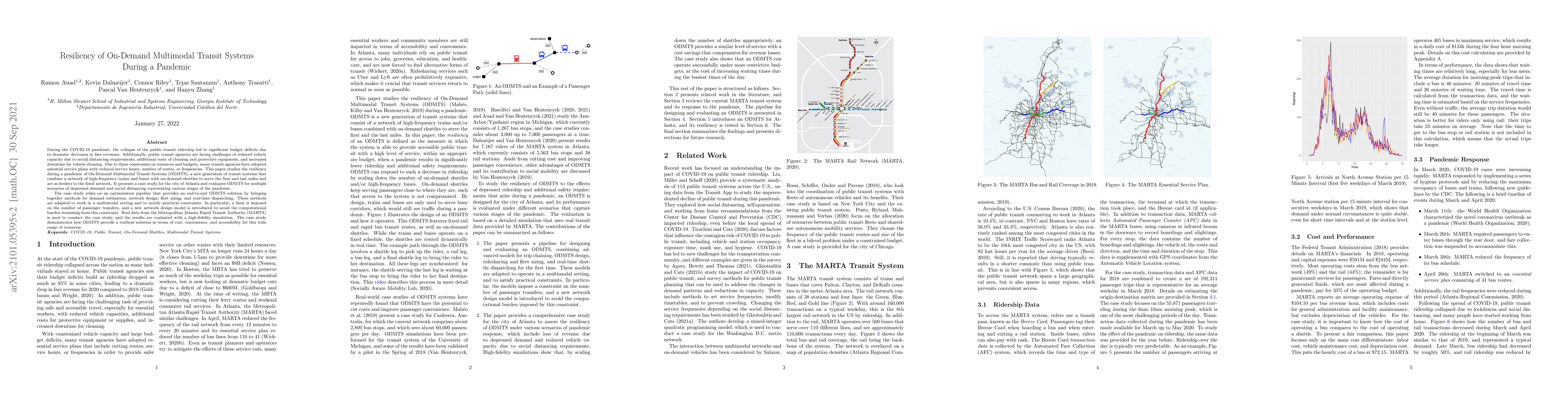 Thumbnail for Resiliency of On-Demand Multimodal Transit Systems During a Pandemic