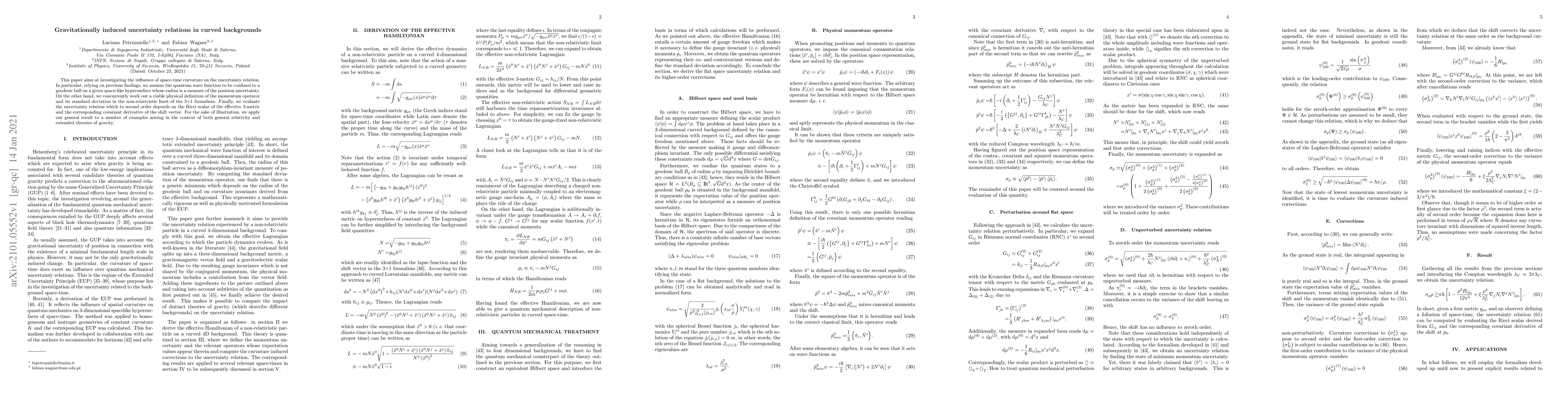Thumbnail for Gravitationally induced uncertainty relations in curved backgrounds