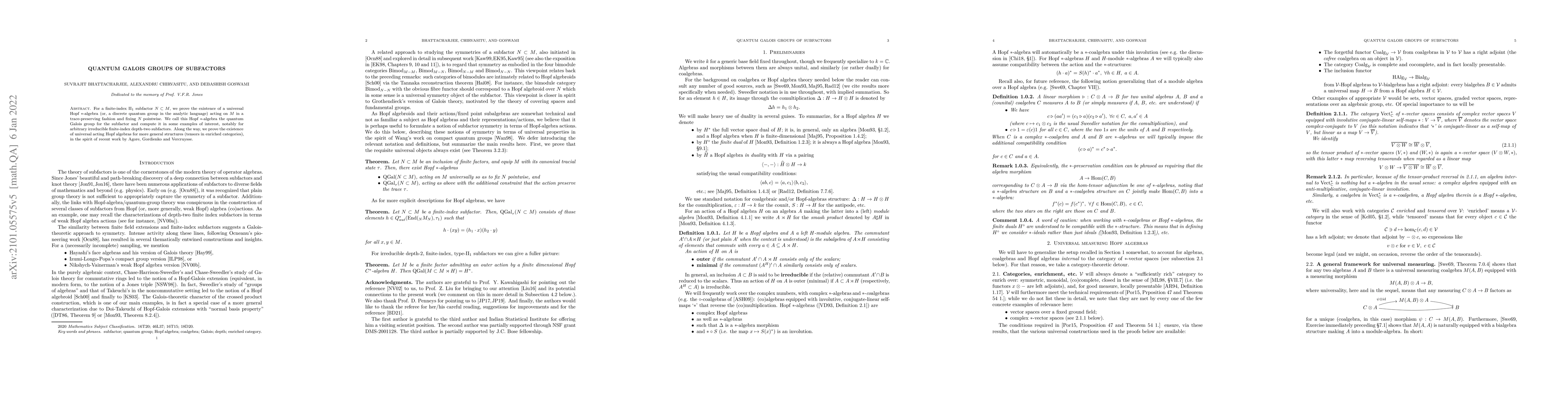 Thumbnail for Quantum Galois groups of subfactors