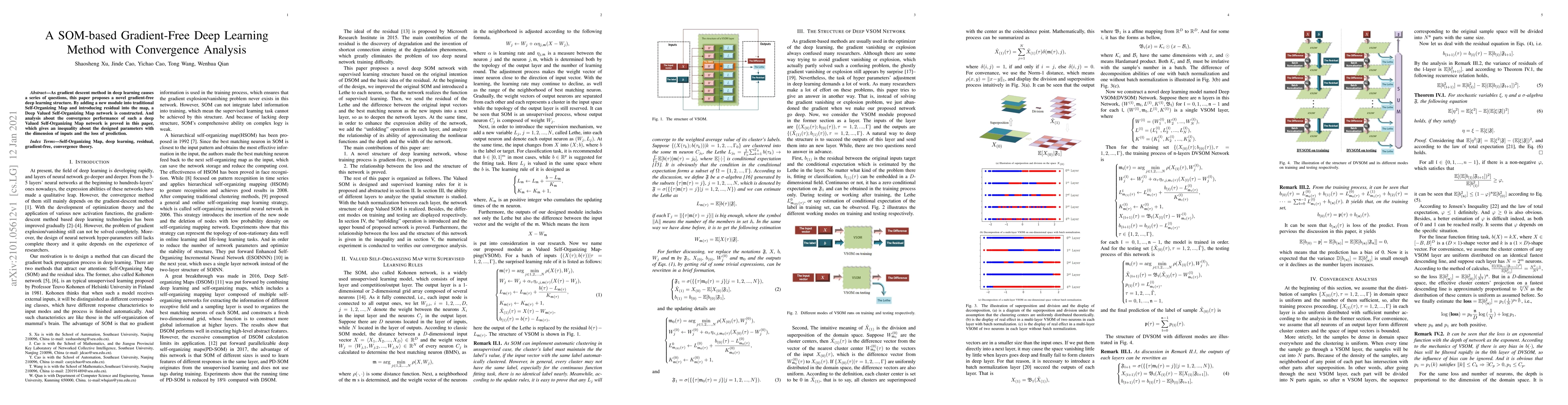 Thumbnail for A SOM-based Gradient-Free Deep Learning Method with Convergence Analysis