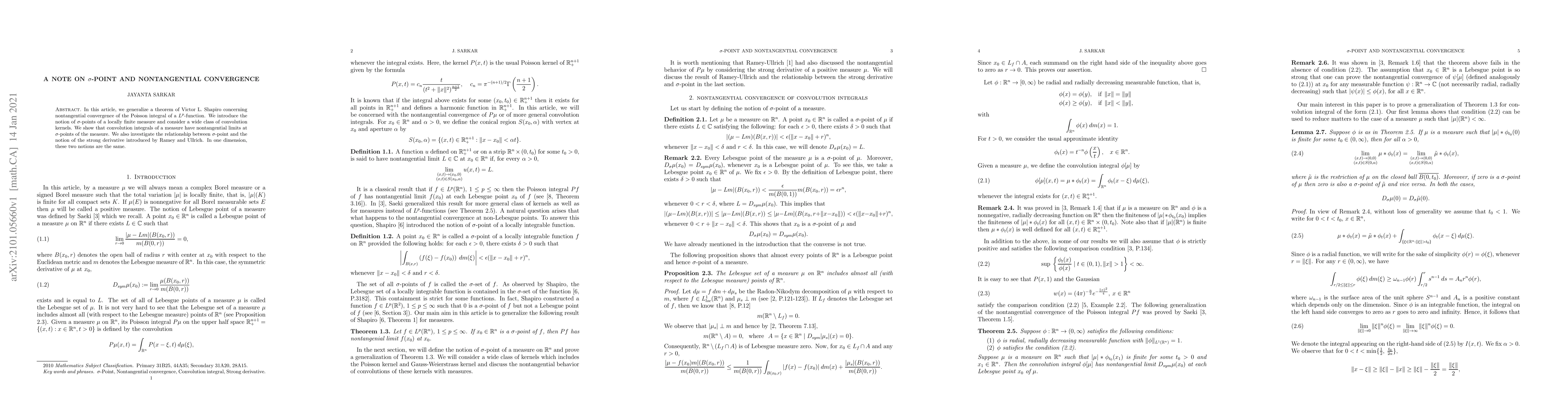 Thumbnail for A note on $\sigma$-point and nontangential convergence