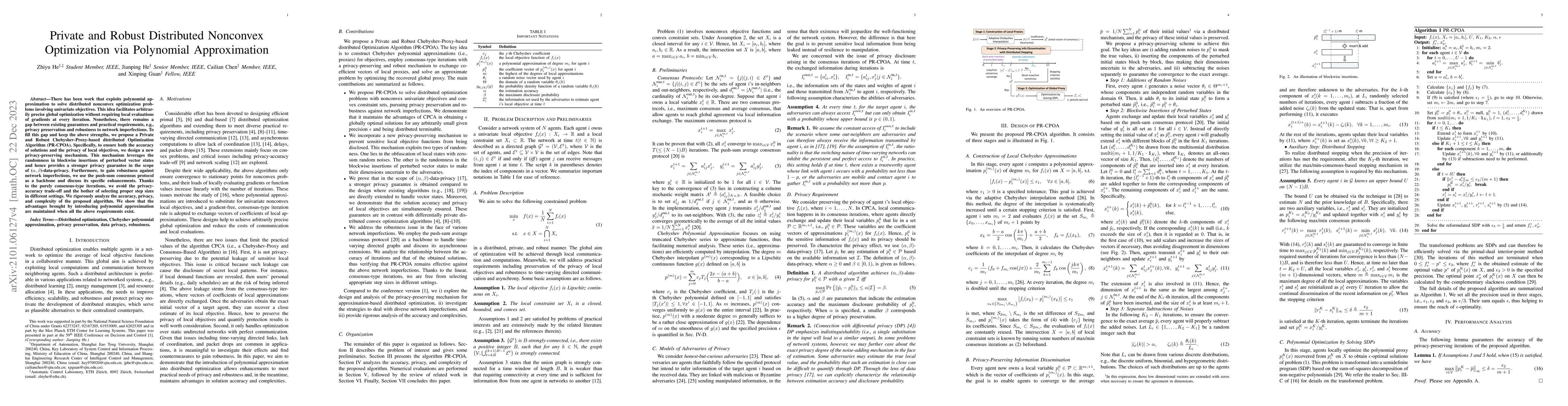 Thumbnail for Private and Robust Distributed Nonconvex Optimization via Polynomial
  Approximation