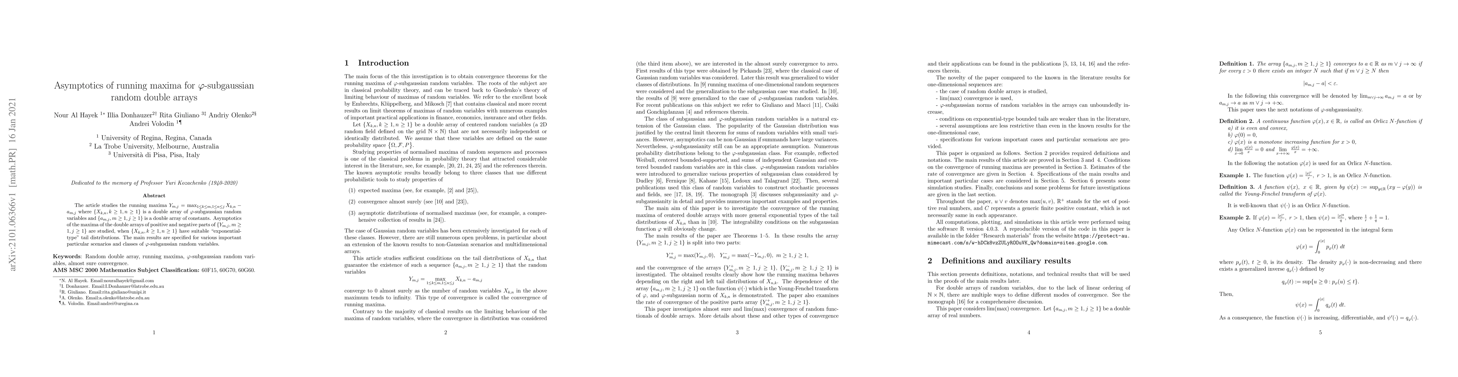 Thumbnail for Asymptotics of running maxima for $\varphi$-subgaussian random double
  arrays
