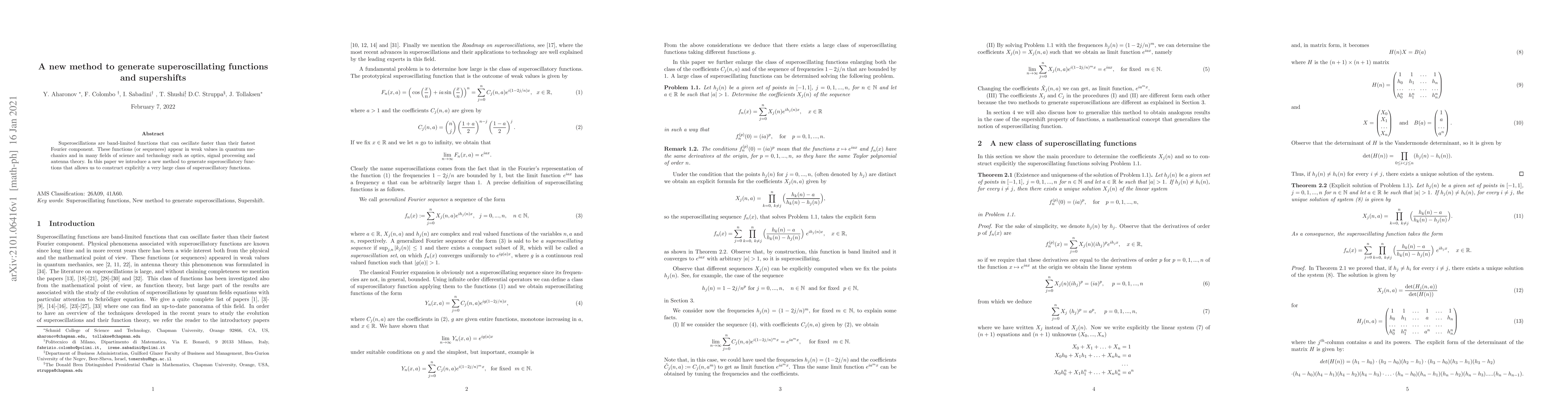 Thumbnail for A new method to generate superoscillating functions and supershifts