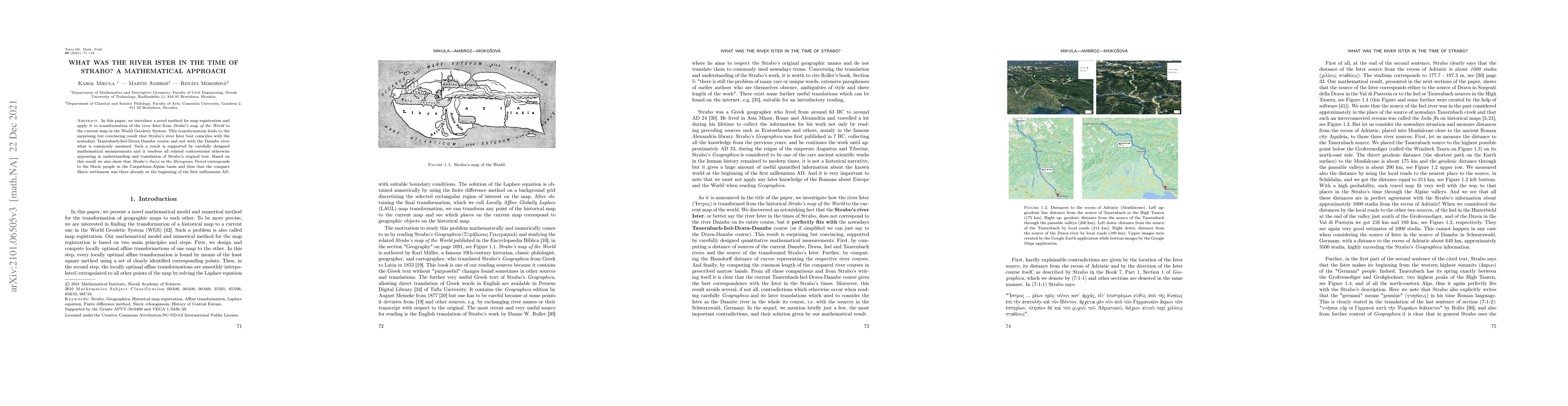 Thumbnail for What was the river Ister in the time of Strabo? A mathematical approach