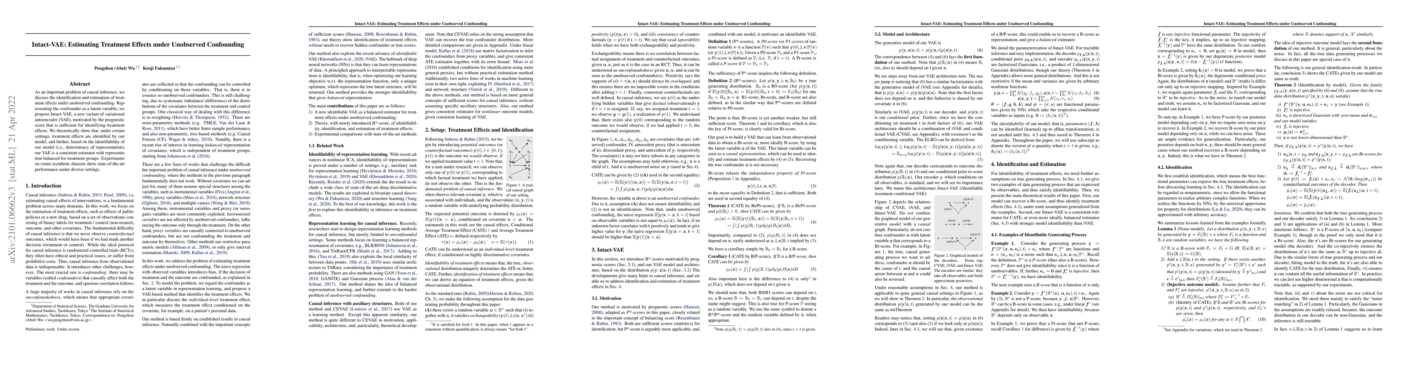 Thumbnail for Intact-VAE: Estimating Treatment Effects under Unobserved Confounding