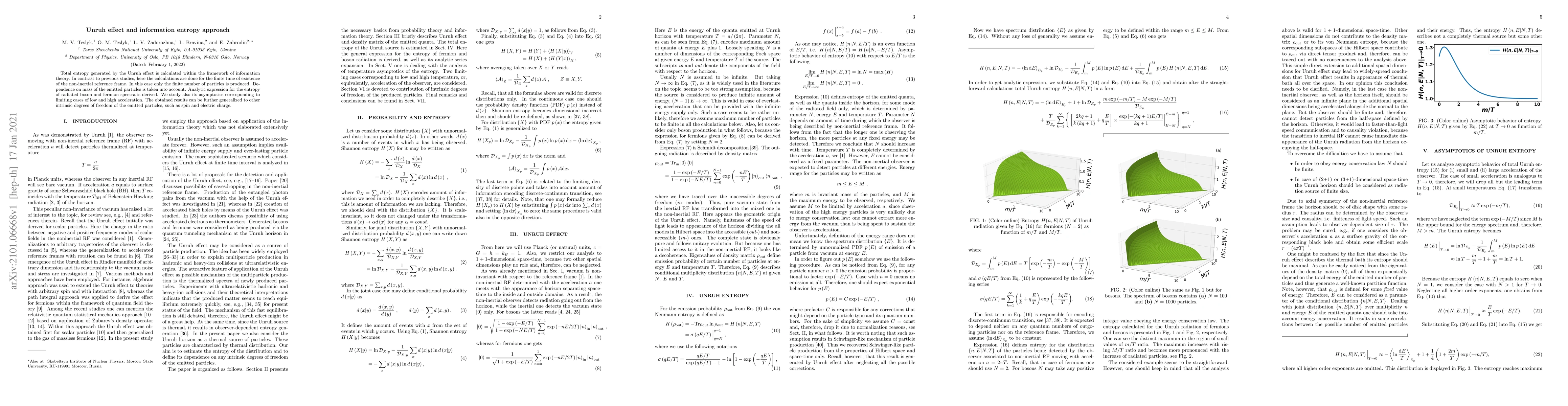 Thumbnail for Unruh effect and information entropy approach