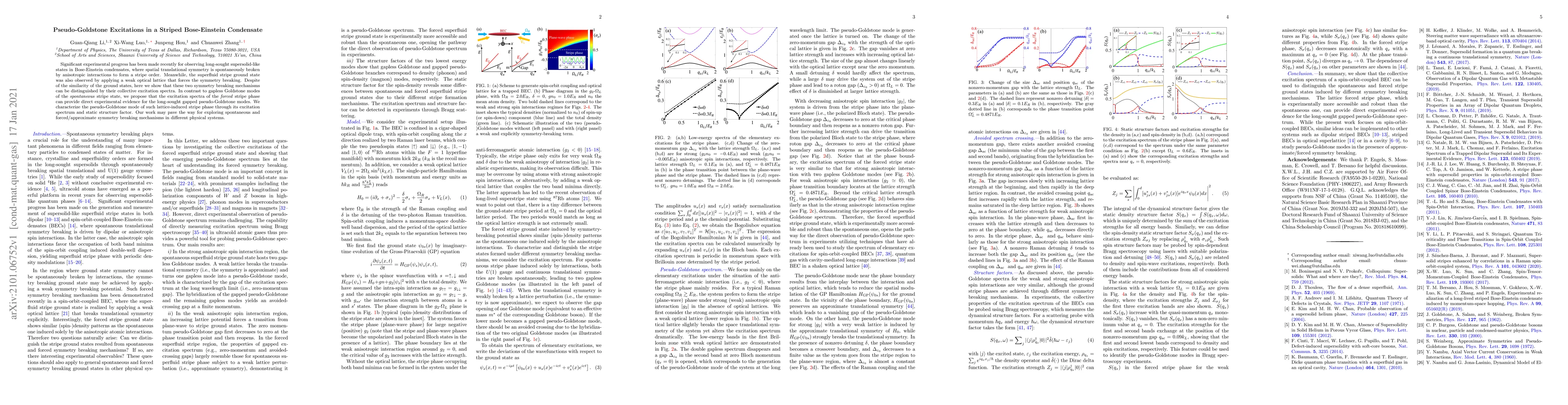 Thumbnail for Pseudo-Goldstone Excitations in a Striped Bose-Einstein Condensate
