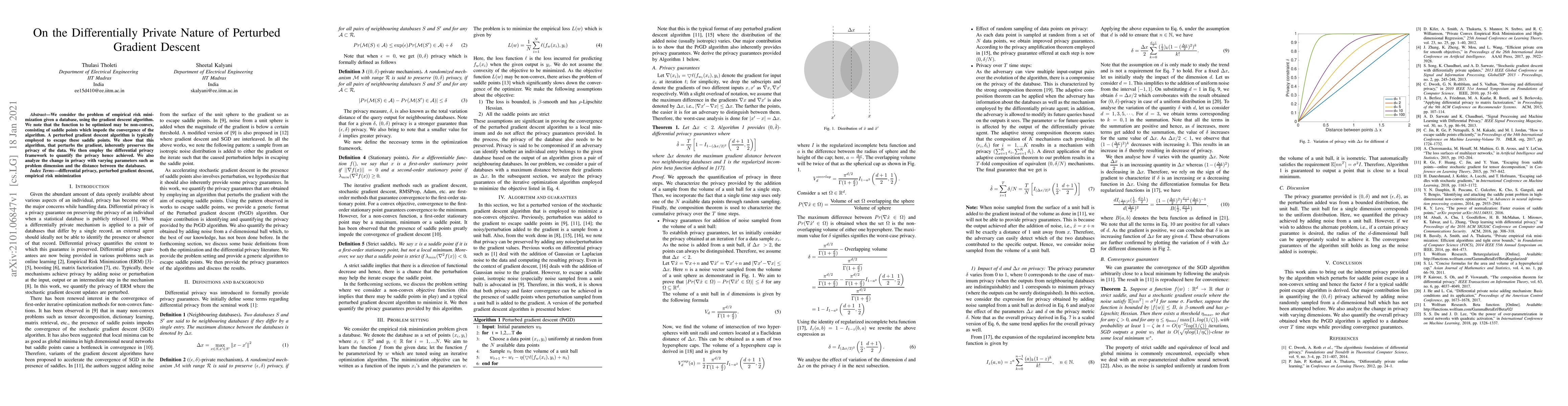 Thumbnail for On the Differentially Private Nature of Perturbed Gradient Descent