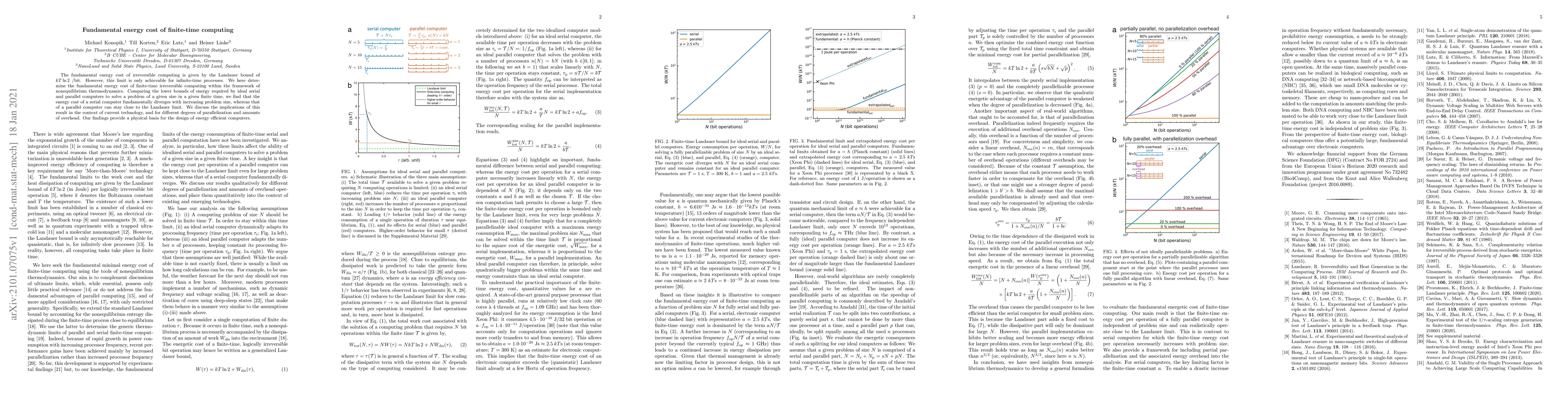 Thumbnail for Fundamental energy cost of finite-time computing