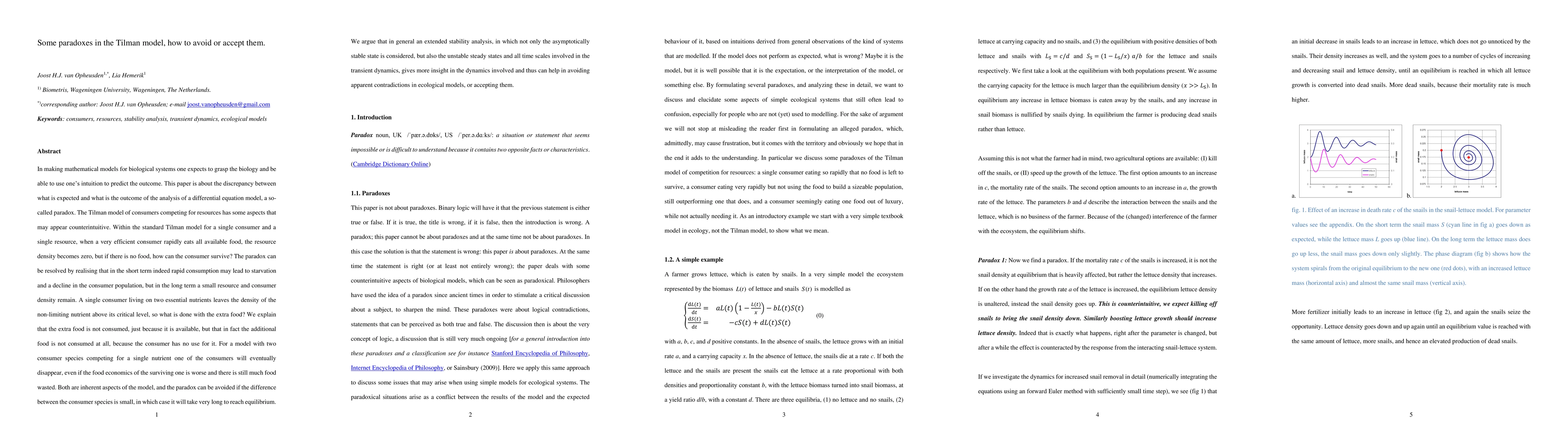 Thumbnail for Some paradoxes in the Tilman model, how to avoid or accept them