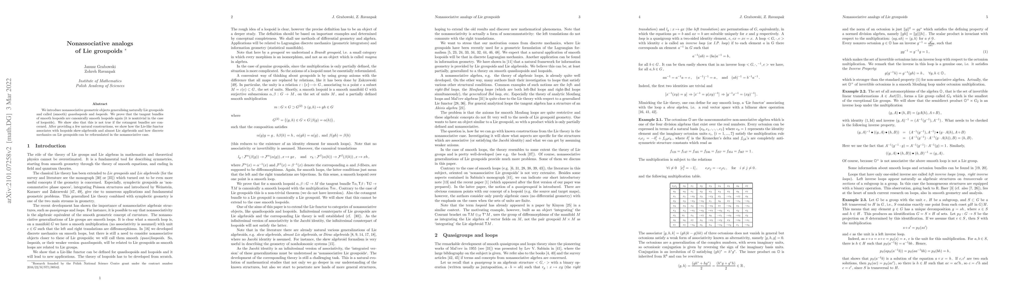 Thumbnail for Nonassociative analogs of Lie groupoids