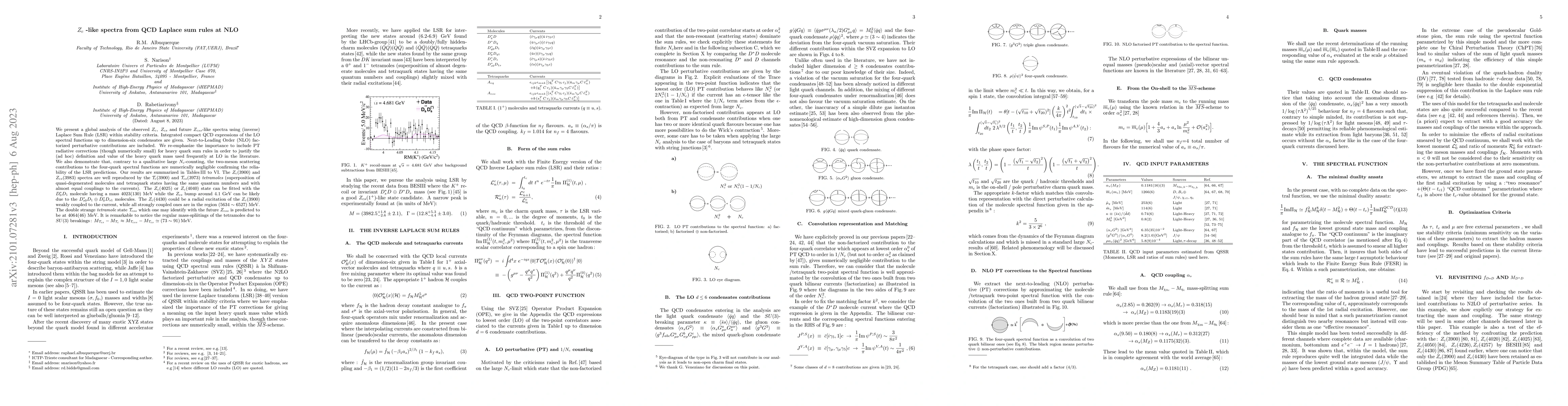 Thumbnail for Z_c -like spectra from QCD Laplace sum rules at NLO