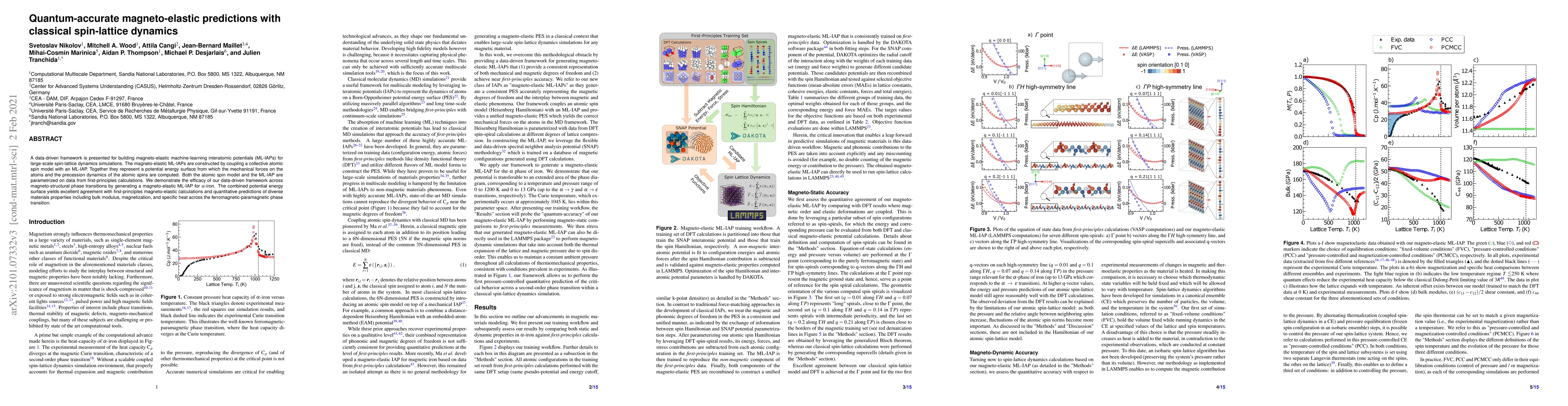 Thumbnail for Quantum-accurate magneto-elastic predictions with classical spin-lattice
  dynamics