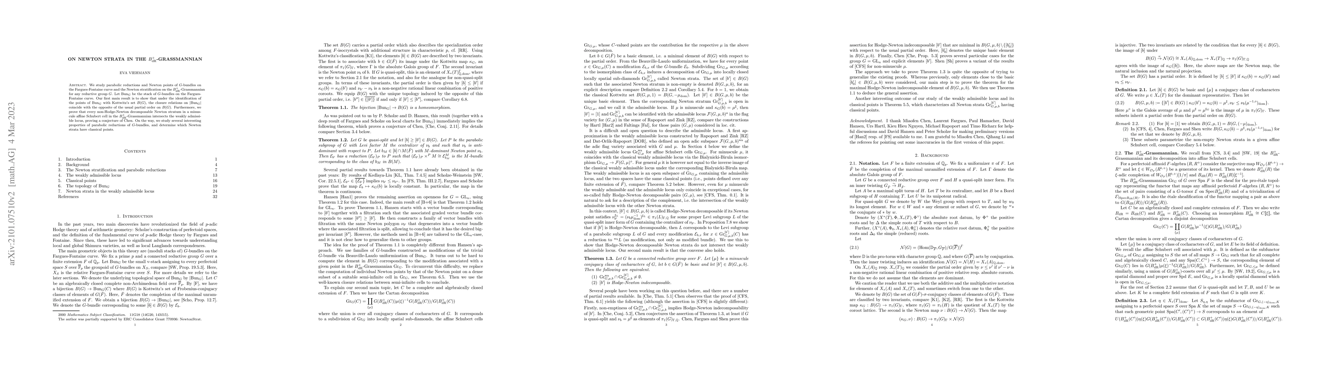 Thumbnail for On Newton strata in the $B_{dR}^+$-Grassmannian