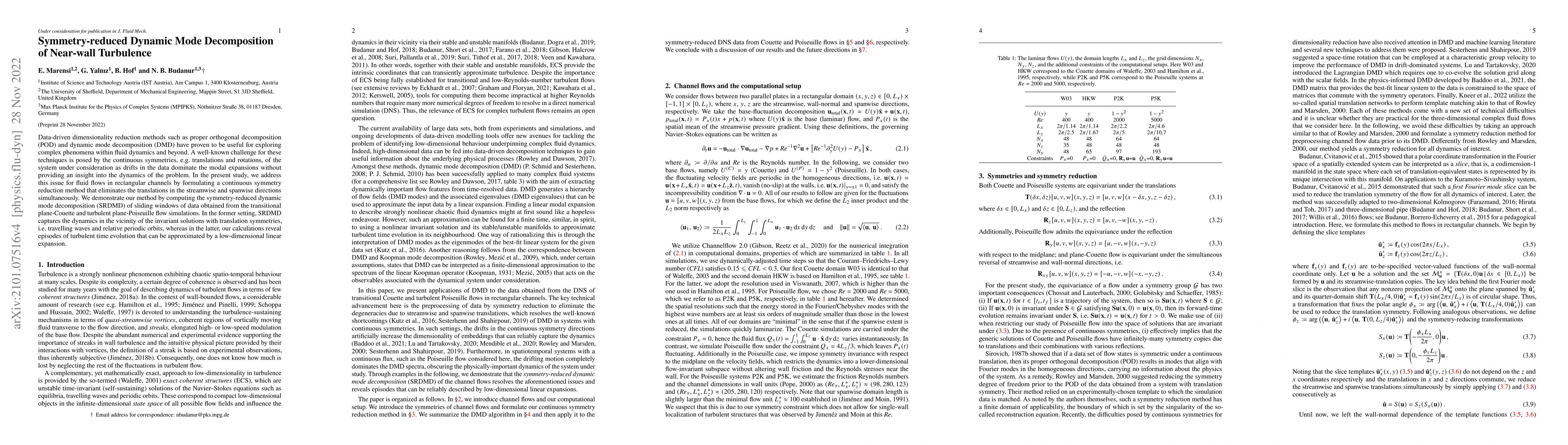 Thumbnail for Symmetry-reduced Dynamic Mode Decomposition of Near-wall Turbulence