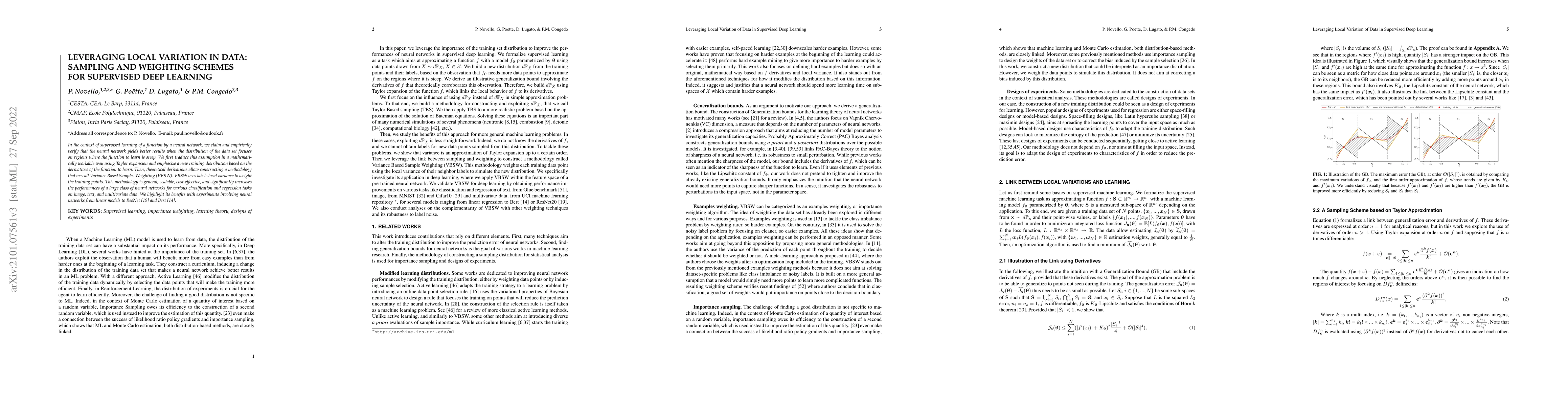 Thumbnail for Leveraging Local Variation in Data: Sampling and Weighting Schemes for
  Supervised Deep Learning