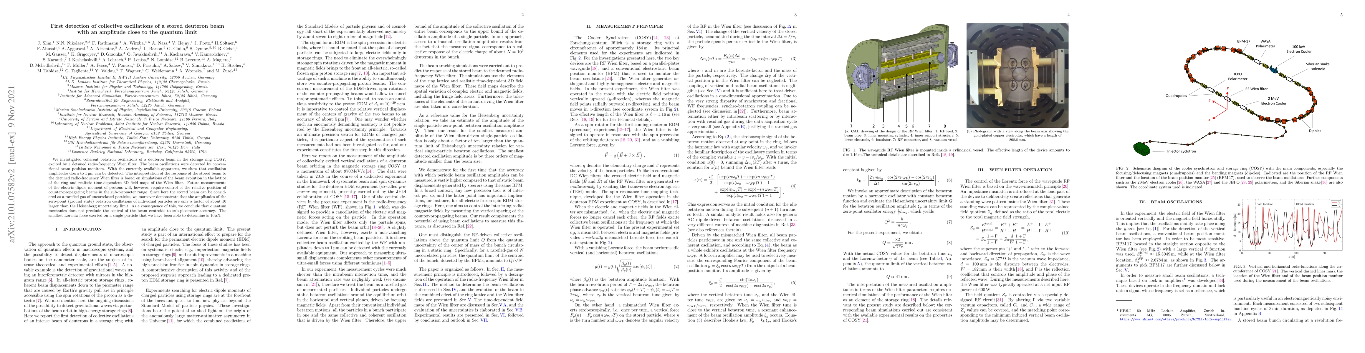 Thumbnail for First detection of collective oscillations of a stored deuteron beam
  with an amplitude close to the quantum limit