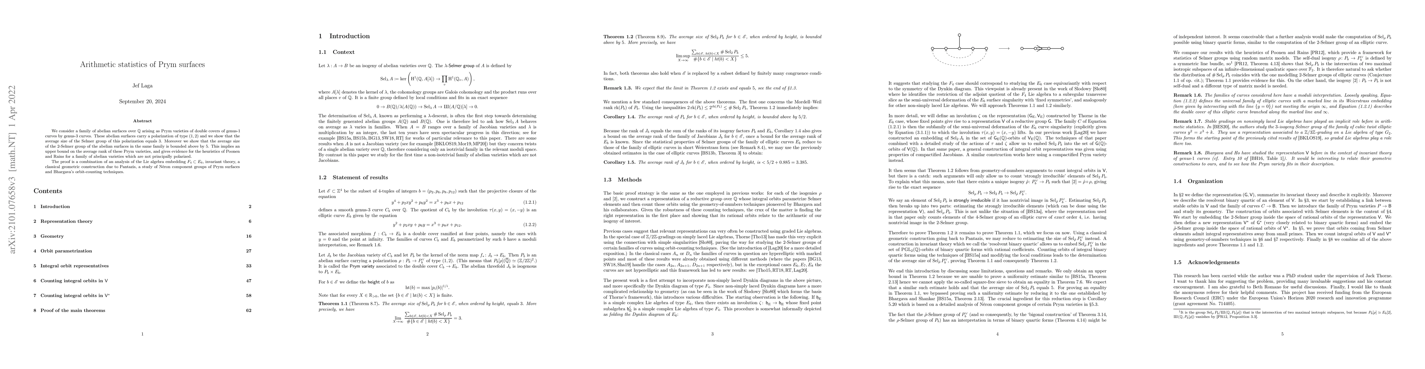 Thumbnail for Arithmetic statistics of Prym surfaces