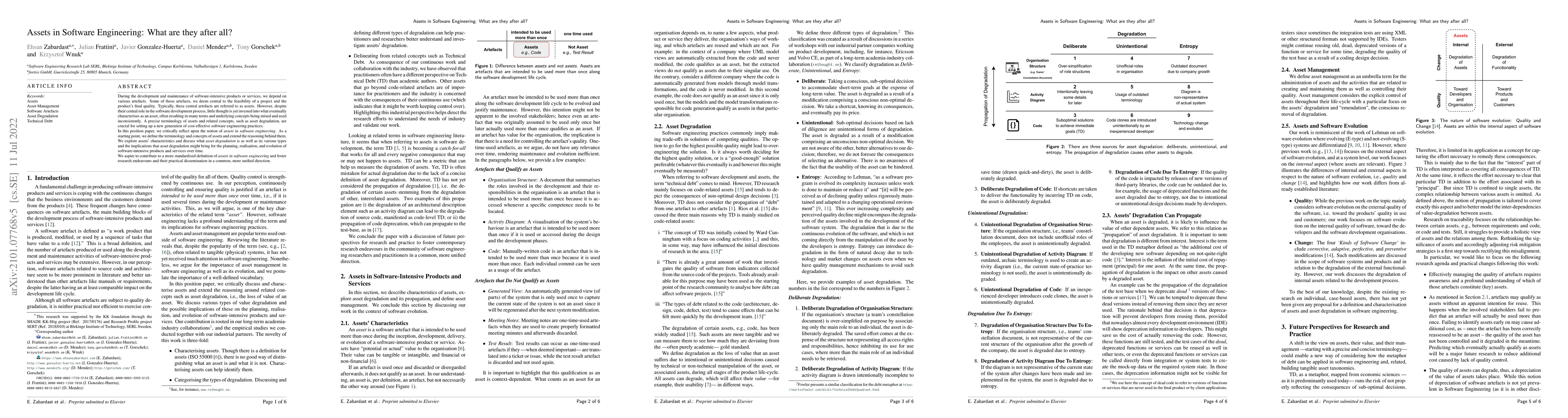 Thumbnail for Assets in Software Engineering: What are they after all?