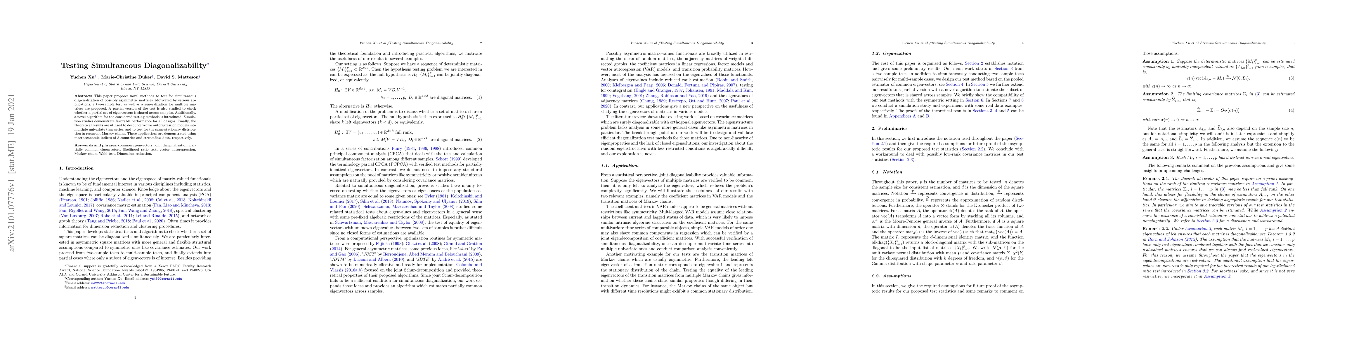 Thumbnail for Testing Simultaneous Diagonalizability